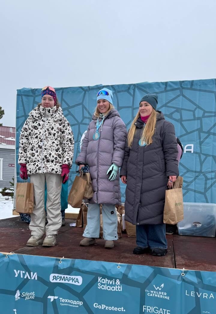 Бегуны RunStart на финише Onego Ice Ultra