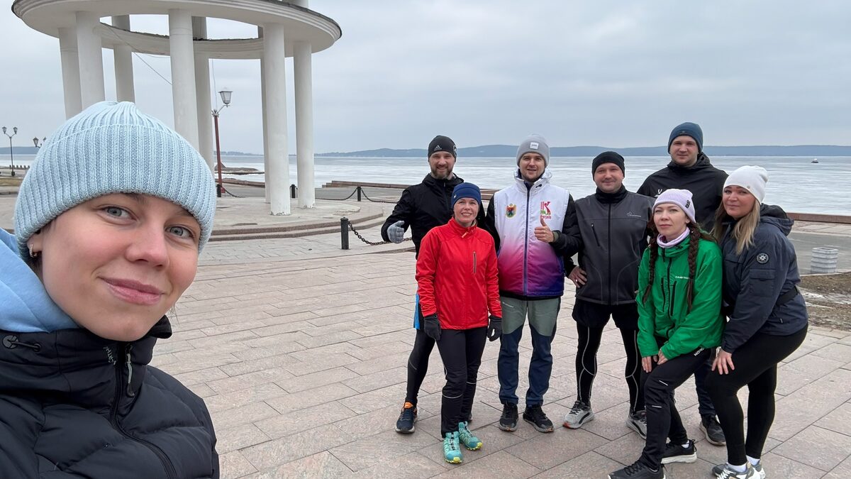 Открытая тренировка школы бега RunStart у Ротонды на набережной Петрозаводска